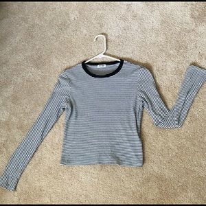 HEART AND HIPS BLACK AND WHITE LONG SLEEVE 🤍